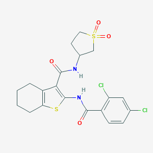 2-[(2,4-dichlorobenzoyl)amino]-N-(1,1-dioxidotetrahydro-3-thienyl)-4,5,6,7-tetrahydro-1-benzothiophene-3-carboxamide