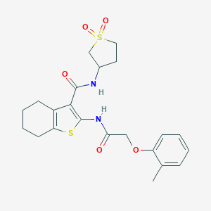 N-(1,1-dioxidotetrahydro-3-thienyl)-2-{[(2-methylphenoxy)acetyl]amino}-4,5,6,7-tetrahydro-1-benzothiophene-3-carboxamide