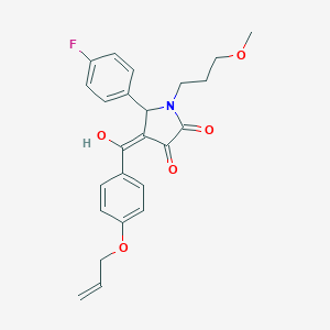 4-[4-(allyloxy)benzoyl]-5-(4-fluorophenyl)-3-hydroxy-1-(3-methoxypropyl)-1,5-dihydro-2H-pyrrol-2-one
