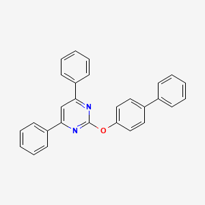 molecular formula C28H20N2O B3843756 2-(4-biphenylyloxy)-4,6-diphenylpyrimidine 