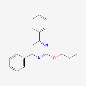 molecular formula C19H18N2O B3843783 4,6-diphenyl-2-propoxypyrimidine 