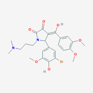 5-(3-bromo-4-hydroxy-5-methoxyphenyl)-4-[(3,4-dimethoxyphenyl)carbonyl]-1-[3-(dimethylamino)propyl]-3-hydroxy-1,5-dihydro-2H-pyrrol-2-one
