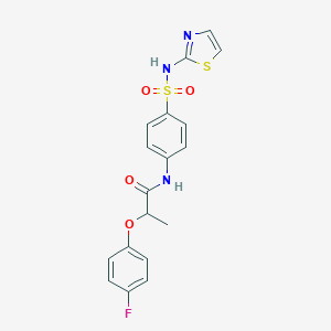 2-(4-fluorophenoxy)-N-[4-(1,3-thiazol-2-ylsulfamoyl)phenyl]propanamide