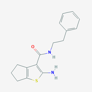 2-amino-N-phenethyl-5,6-dihydro-4H-cyclopenta[b]thiophene-3-carboxamide