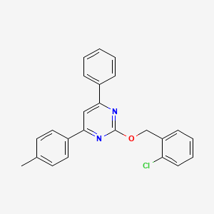 2-[(2-chlorobenzyl)oxy]-4-(4-methylphenyl)-6-phenylpyrimidine
