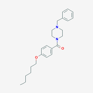 molecular formula C24H32N2O2 B384392 (4-Benzylpiperazin-1-yl)[4-(hexyloxy)phenyl]methanone 