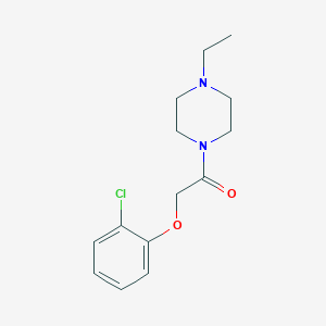 molecular formula C14H19ClN2O2 B384393 2-(2-Chlorophenoxy)-1-(4-ethylpiperazin-1-yl)ethanone 