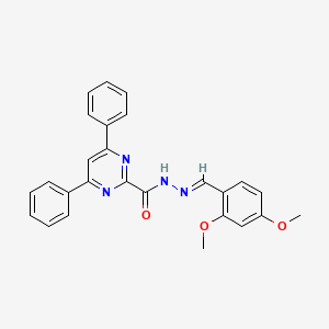 N'-(2,4-dimethoxybenzylidene)-4,6-diphenyl-2-pyrimidinecarbohydrazide