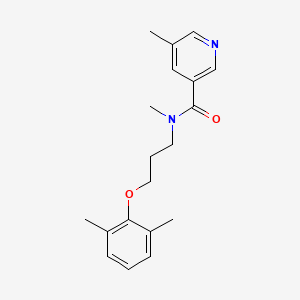 molecular formula C19H24N2O2 B3844083 N-[3-(2,6-dimethylphenoxy)propyl]-N,5-dimethylnicotinamide 
