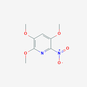 molecular formula C8H10N2O5 B3844085 2,3,5-trimethoxy-6-nitropyridine 