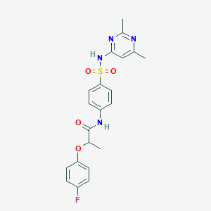 N-{4-[(2,6-dimethylpyrimidin-4-yl)sulfamoyl]phenyl}-2-(4-fluorophenoxy)propanamide