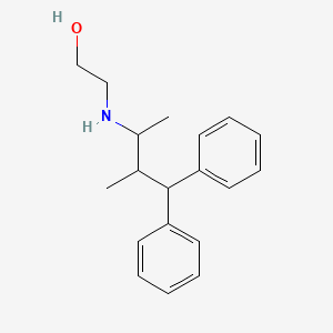 molecular formula C19H25NO B3844093 2-[(1,2-dimethyl-3,3-diphenylpropyl)amino]ethanol 