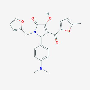 5-[4-(dimethylamino)phenyl]-1-(2-furylmethyl)-3-hydroxy-4-(5-methyl-2-furoyl)-1,5-dihydro-2H-pyrrol-2-one