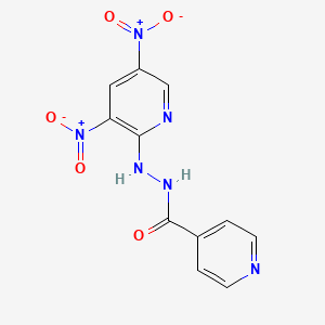 molecular formula C11H8N6O5 B3844100 N'-(3,5-dinitro-2-pyridinyl)isonicotinohydrazide 