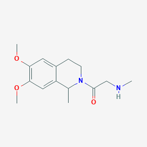 molecular formula C15H22N2O3 B3844109 2-(6,7-dimethoxy-1-methyl-3,4-dihydro-2(1H)-isoquinolinyl)-N-methyl-2-oxoethanamine 