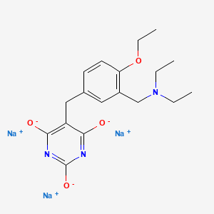 molecular formula C18H22N3Na3O4 B3844128 trisodium 5-{3-[(diethylamino)methyl]-4-ethoxybenzyl}-2,4,6-pyrimidinetriolate 