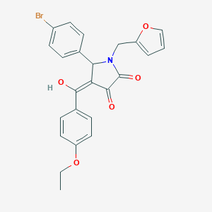 5-(4-bromophenyl)-4-(4-ethoxybenzoyl)-1-(2-furylmethyl)-3-hydroxy-1,5-dihydro-2H-pyrrol-2-one
