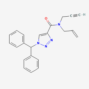 molecular formula C22H20N4O B3844150 N-allyl-1-(diphenylmethyl)-N-2-propyn-1-yl-1H-1,2,3-triazole-4-carboxamide 