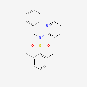 molecular formula C21H22N2O2S B3844173 N-benzyl-2,4,6-trimethyl-N-2-pyridinylbenzenesulfonamide 