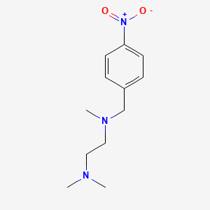 molecular formula C12H19N3O2 B3844191 N,N,N'-trimethyl-N'-(4-nitrobenzyl)-1,2-ethanediamine 