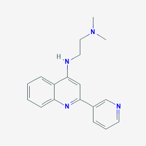 molecular formula C18H20N4 B3844210 N,N-dimethyl-N'-[2-(3-pyridinyl)-4-quinolinyl]-1,2-ethanediamine CAS No. 133671-60-0