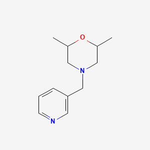 molecular formula C12H18N2O B3844229 2,6-dimethyl-4-(3-pyridinylmethyl)morpholine 
