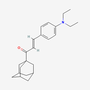 molecular formula C23H31NO B3844239 1-(1-adamantyl)-3-[4-(diethylamino)phenyl]-2-propen-1-one 