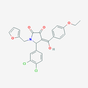 5-(3,4-dichlorophenyl)-4-(4-ethoxybenzoyl)-1-(2-furylmethyl)-3-hydroxy-1,5-dihydro-2H-pyrrol-2-one