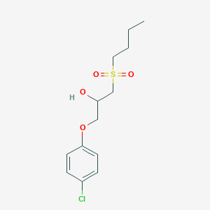 molecular formula C13H19ClO4S B3844291 1-(butylsulfonyl)-3-(4-chlorophenoxy)-2-propanol 