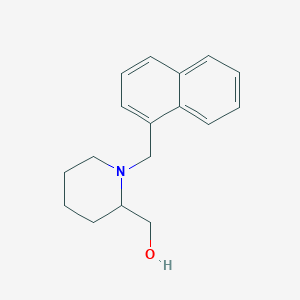 molecular formula C17H21NO B3844315 [1-(1-naphthylmethyl)-2-piperidinyl]methanol 