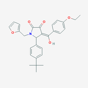 5-(4-tert-butylphenyl)-4-(4-ethoxybenzoyl)-1-(2-furylmethyl)-3-hydroxy-1,5-dihydro-2H-pyrrol-2-one