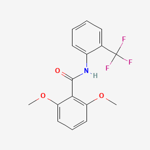 molecular formula C16H14F3NO3 B3844349 2,6-dimethoxy-N-[2-(trifluoromethyl)phenyl]benzamide 