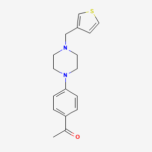 1-{4-[4-(3-thienylmethyl)-1-piperazinyl]phenyl}ethanone