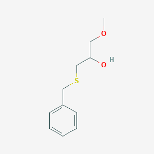 molecular formula C11H16O2S B3844361 1-(benzylthio)-3-methoxy-2-propanol 
