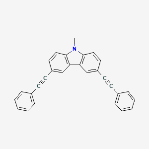 molecular formula C29H19N B3844410 9-methyl-3,6-bis(phenylethynyl)-9H-carbazole 