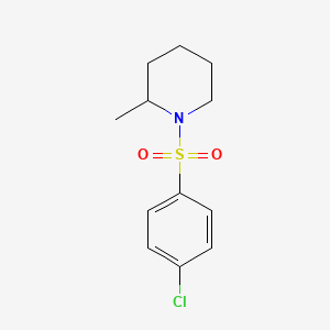 1-[(4-chlorophenyl)sulfonyl]-2-methylpiperidine