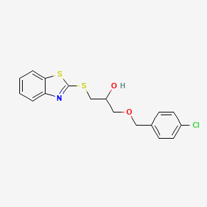 1-(1,3-benzothiazol-2-ylthio)-3-[(4-chlorobenzyl)oxy]-2-propanol