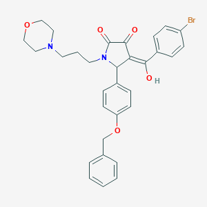 5-[4-(benzyloxy)phenyl]-4-(4-bromobenzoyl)-3-hydroxy-1-[3-(4-morpholinyl)propyl]-1,5-dihydro-2H-pyrrol-2-one