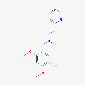 molecular formula C17H21BrN2O2 B3844468 (5-bromo-2,4-dimethoxybenzyl)methyl[2-(2-pyridinyl)ethyl]amine 