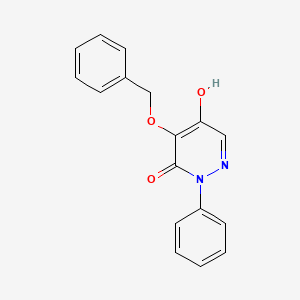 molecular formula C17H14N2O3 B3844472 4-(benzyloxy)-5-hydroxy-2-phenyl-3(2H)-pyridazinone 