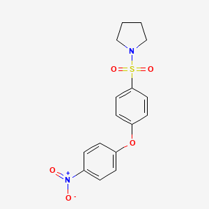 1-{[4-(4-nitrophenoxy)phenyl]sulfonyl}pyrrolidine