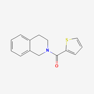 molecular formula C14H13NOS B3844540 2-(2-thienylcarbonyl)-1,2,3,4-tetrahydroisoquinoline 