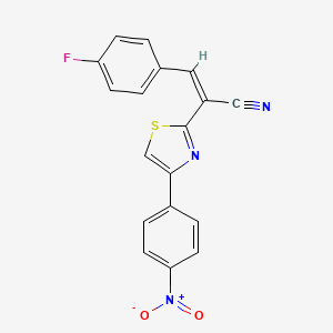 3-(4-fluorophenyl)-2-[4-(4-nitrophenyl)-1,3-thiazol-2-yl]acrylonitrile