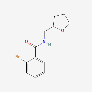 molecular formula C12H14BrNO2 B3844582 2-bromo-N-(tetrahydro-2-furanylmethyl)benzamide 
