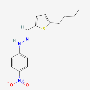 5-butyl-2-thiophenecarbaldehyde (4-nitrophenyl)hydrazone