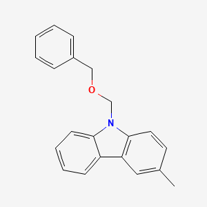 molecular formula C21H19NO B3844607 9-[(benzyloxy)methyl]-3-methyl-9H-carbazole 