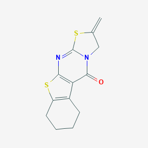 molecular formula C13H12N2OS2 B384461 2-methylene-2,3,6,7,8,9-hexahydro-5H-[1]benzothieno[2,3-d][1,3]thiazolo[3,2-a]pyrimidin-5-one CAS No. 52881-33-1