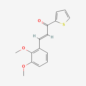 molecular formula C15H14O3S B3844622 3-(2,3-dimethoxyphenyl)-1-(2-thienyl)-2-propen-1-one 