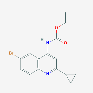 ethyl (6-bromo-2-cyclopropyl-4-quinolinyl)carbamate