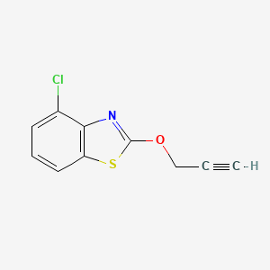 molecular formula C10H6ClNOS B3844666 4-chloro-2-(2-propyn-1-yloxy)-1,3-benzothiazole CAS No. 864409-91-6